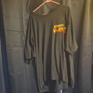 Street Fighter II Black T-Shirt Size 5xl